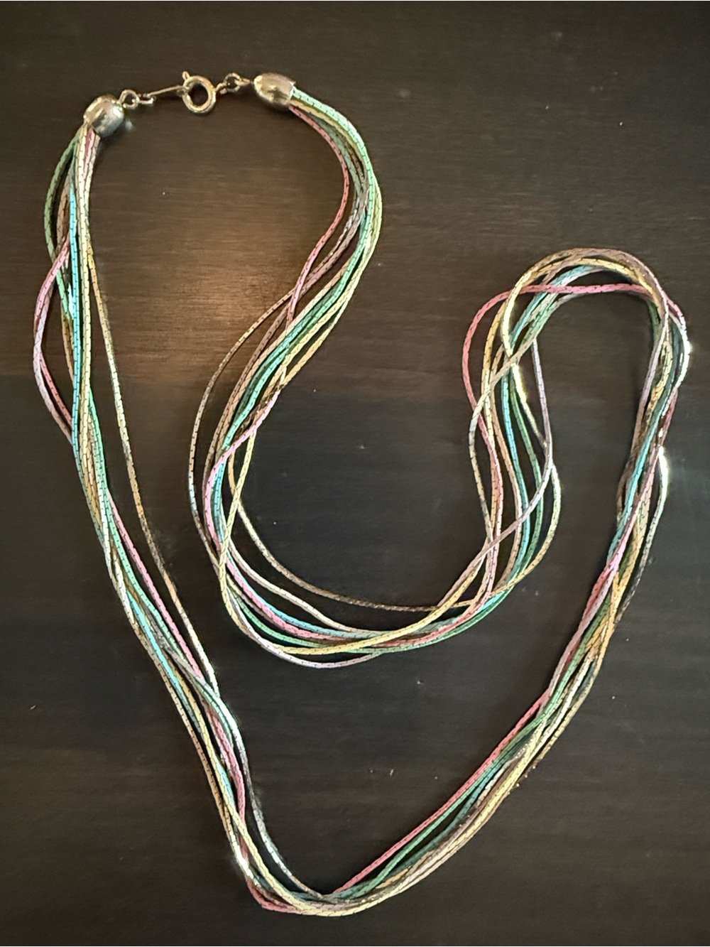 Multistrand Pastel Multi-Color Women’s Necklace